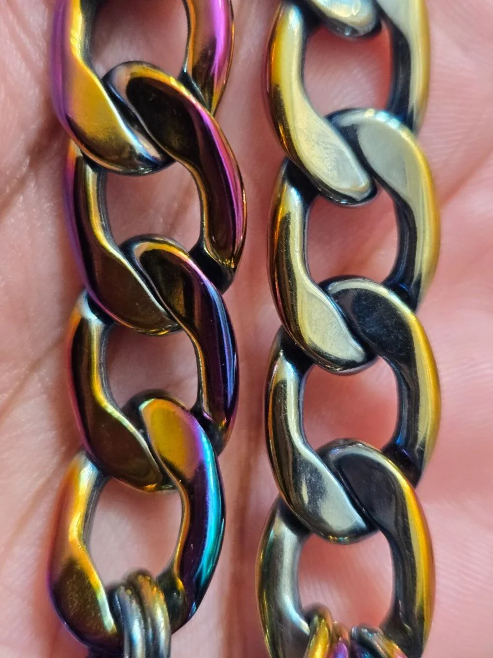 Juicy Couture Dreaming in Color Rainbow Chrome Oil Slick Bracelet